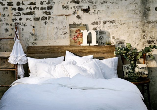 Exposed Brick in Bedroom