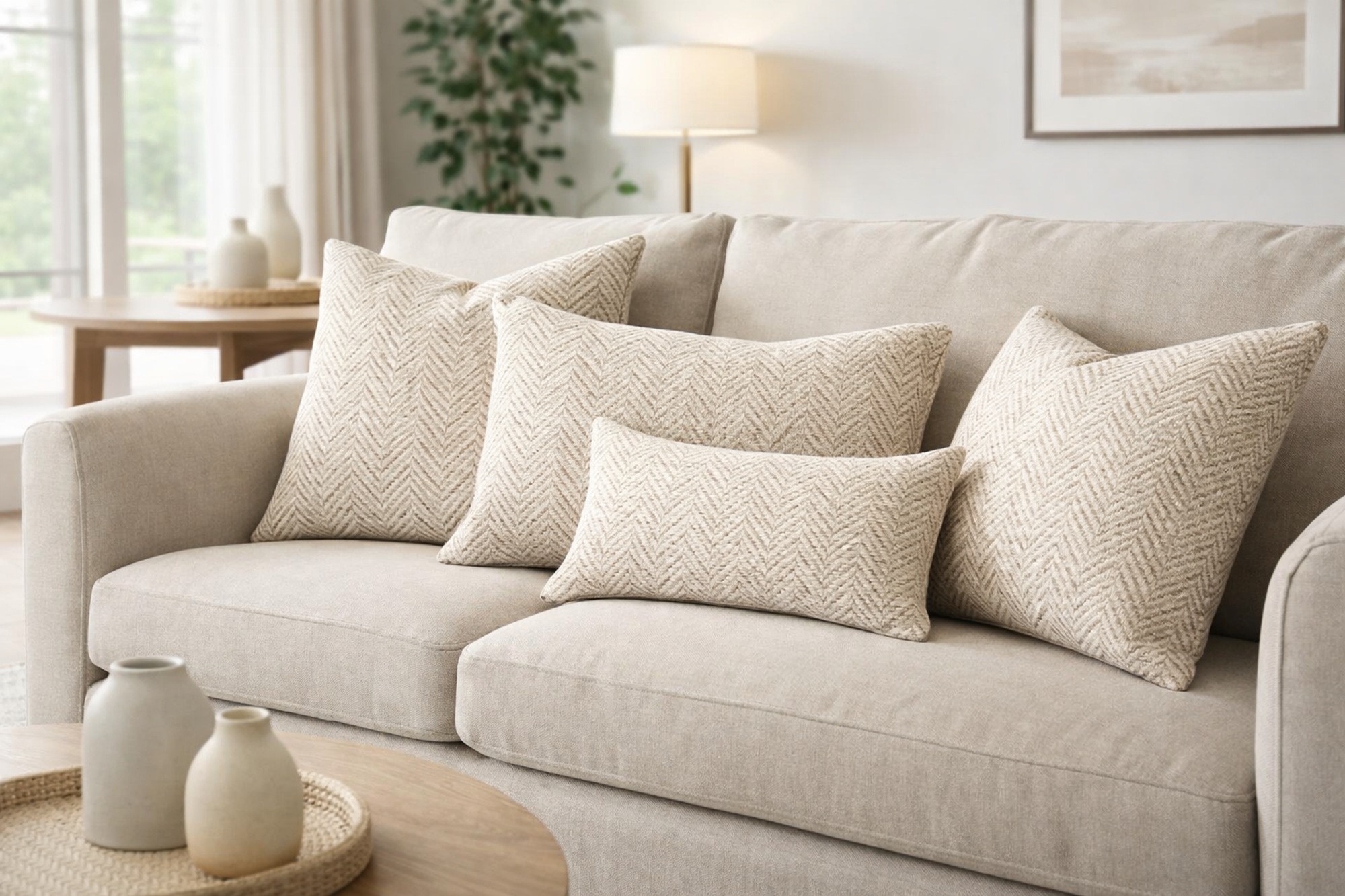 Ashmore Natural Cushion