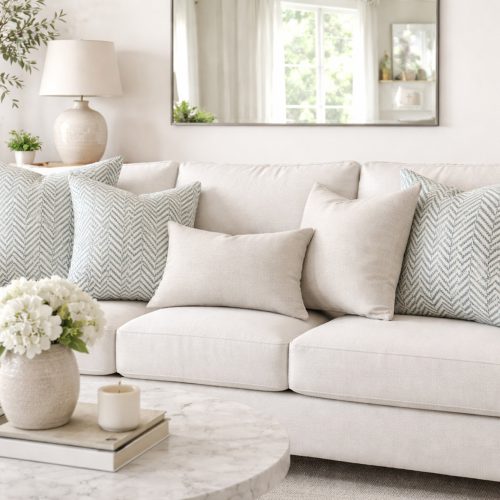 Ashmore Teal Cushion
