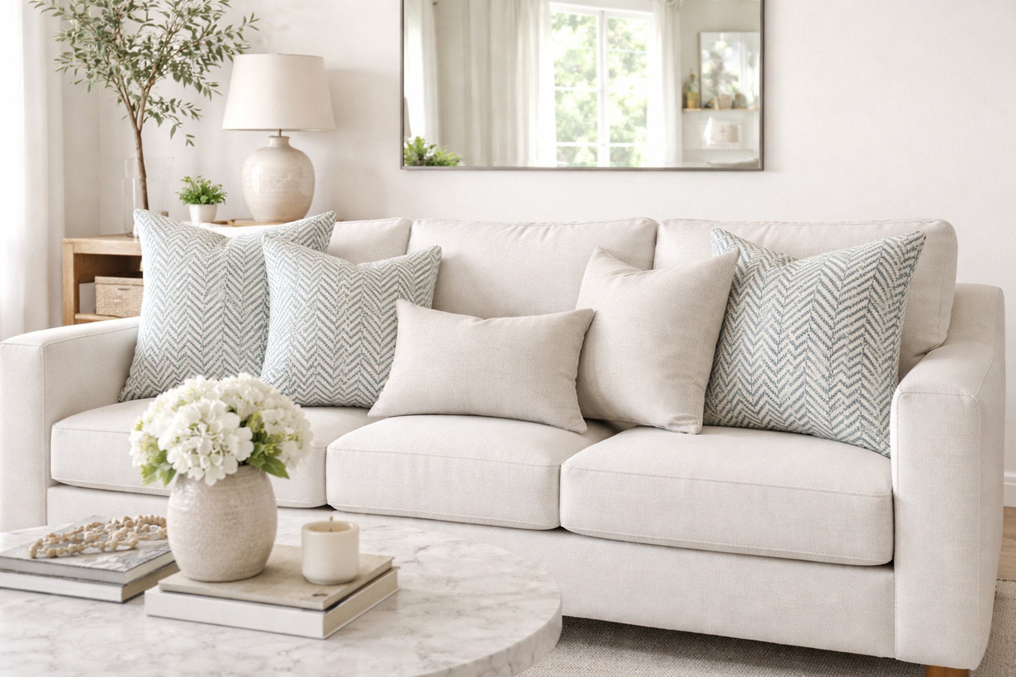 Ashmore Teal Cushion