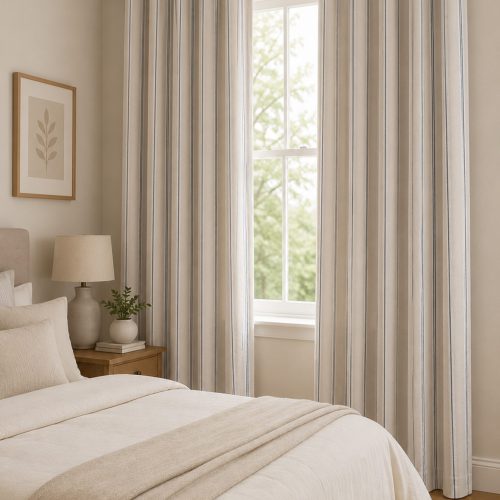 Aurea Navy Curtain