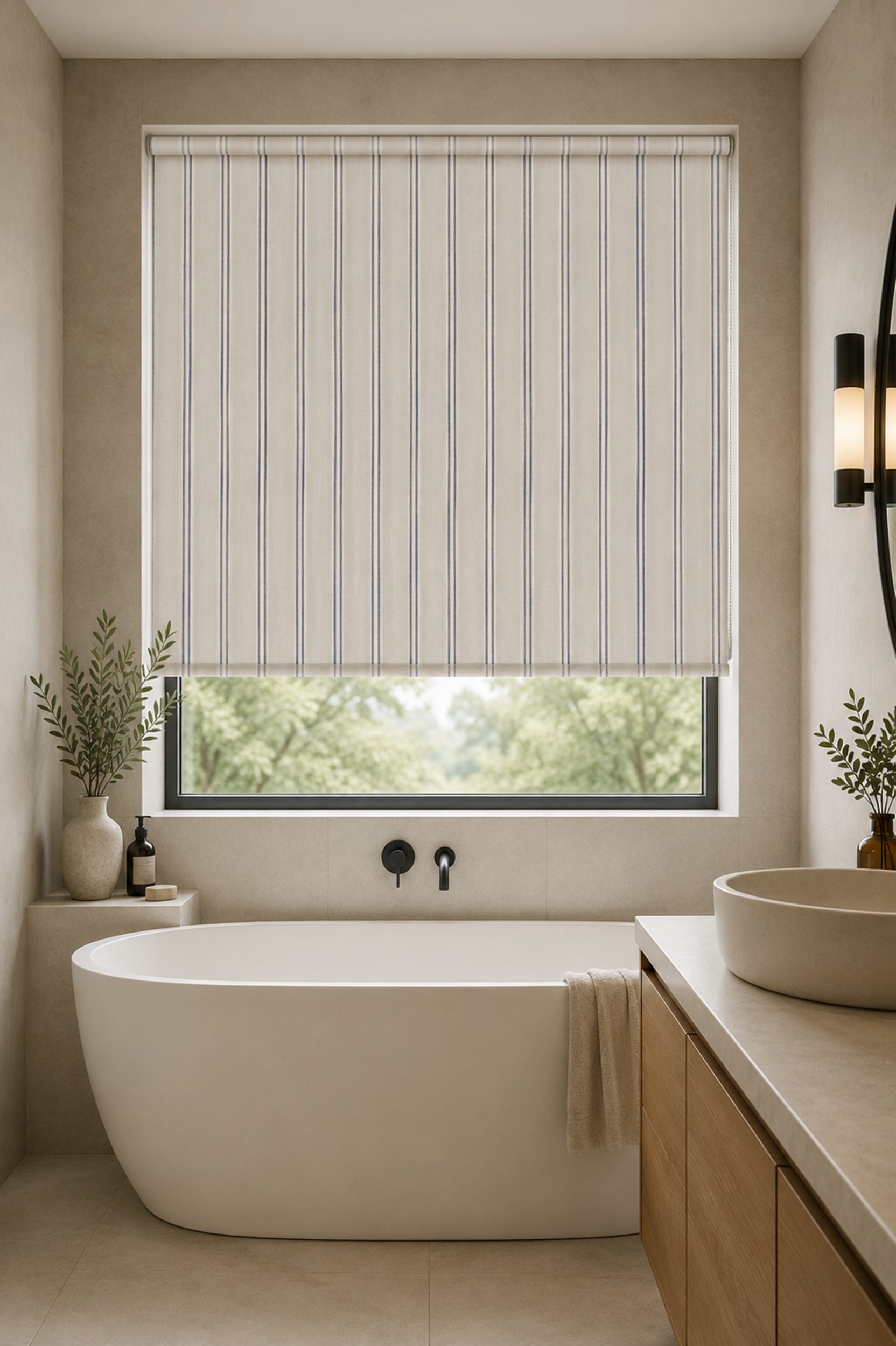 Aurea Navy Roller Blind