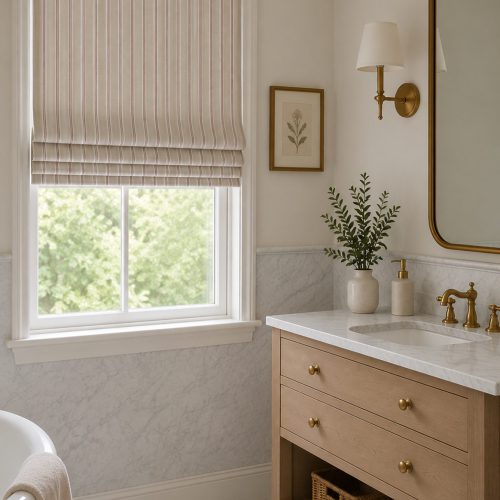 Aurea Terracotta Roman Blind