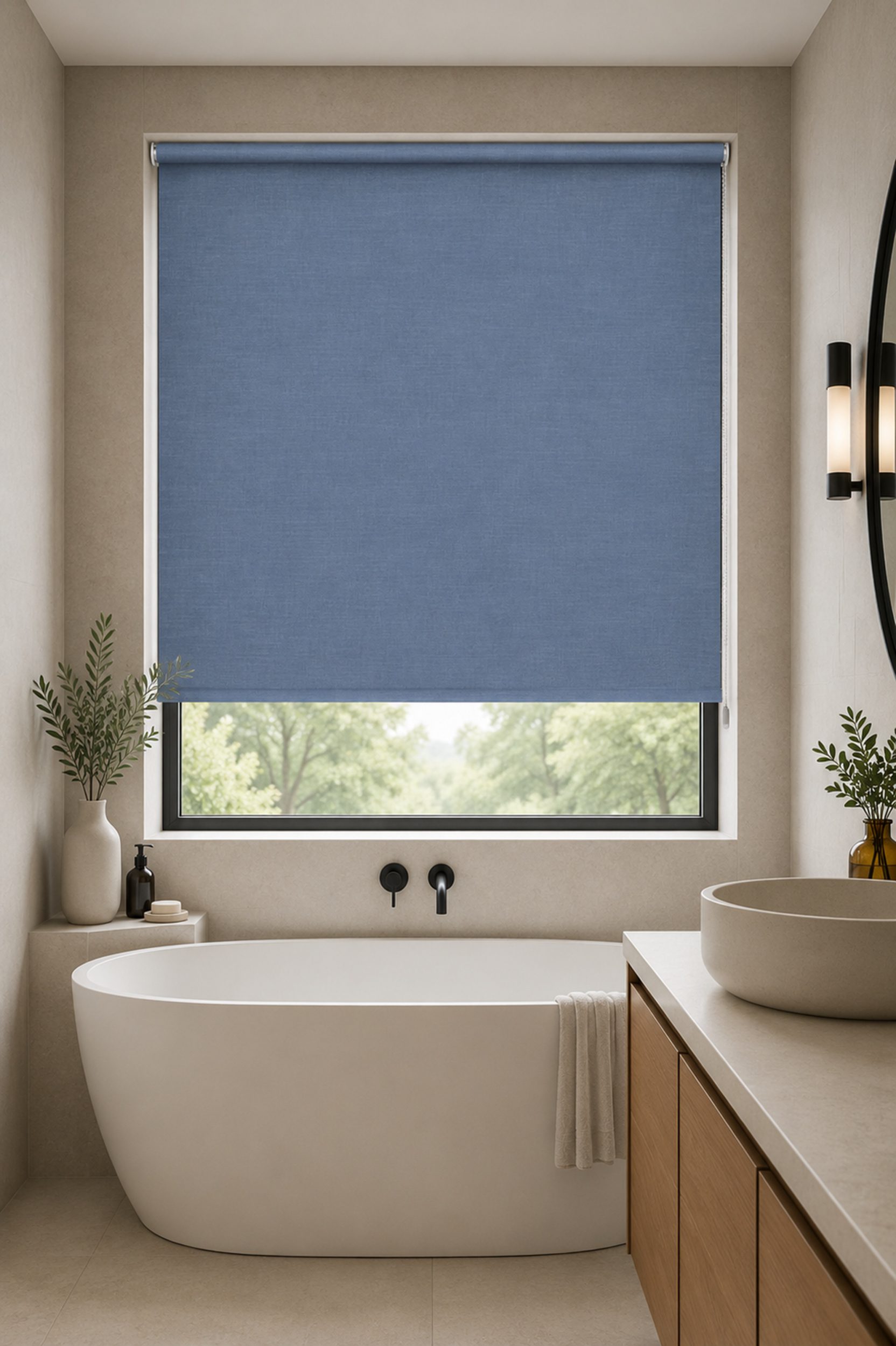 Bilbao French Grey Roller Blind