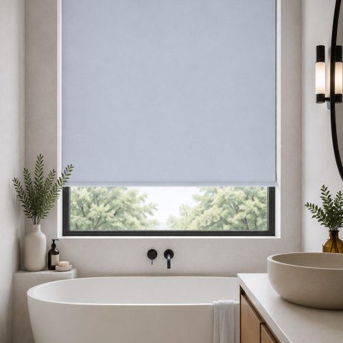 Bilbao Powder Blue Roller Blind