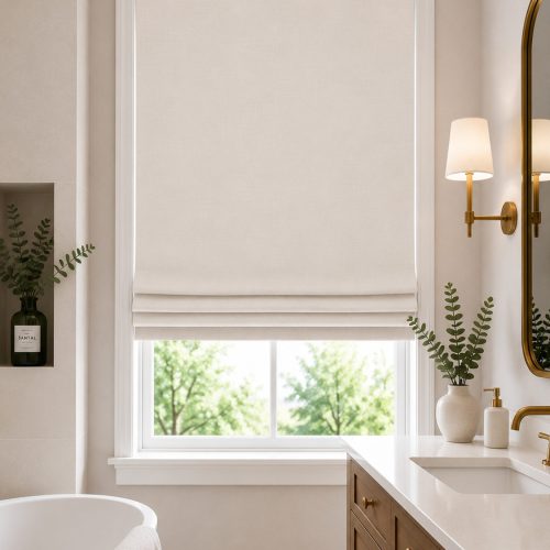 Bilbao Silver Roman Blind
