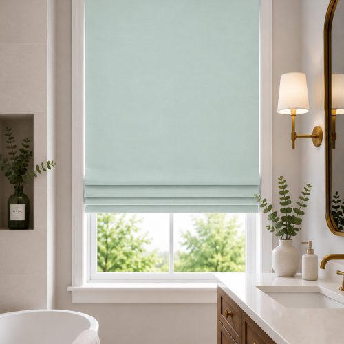Bilbao Water Roman Blind