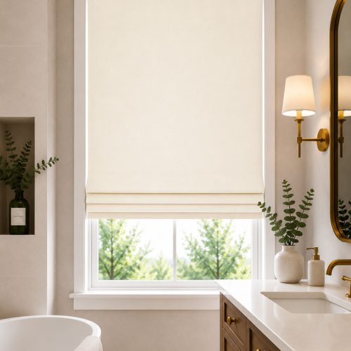 Chicory Roman Blind