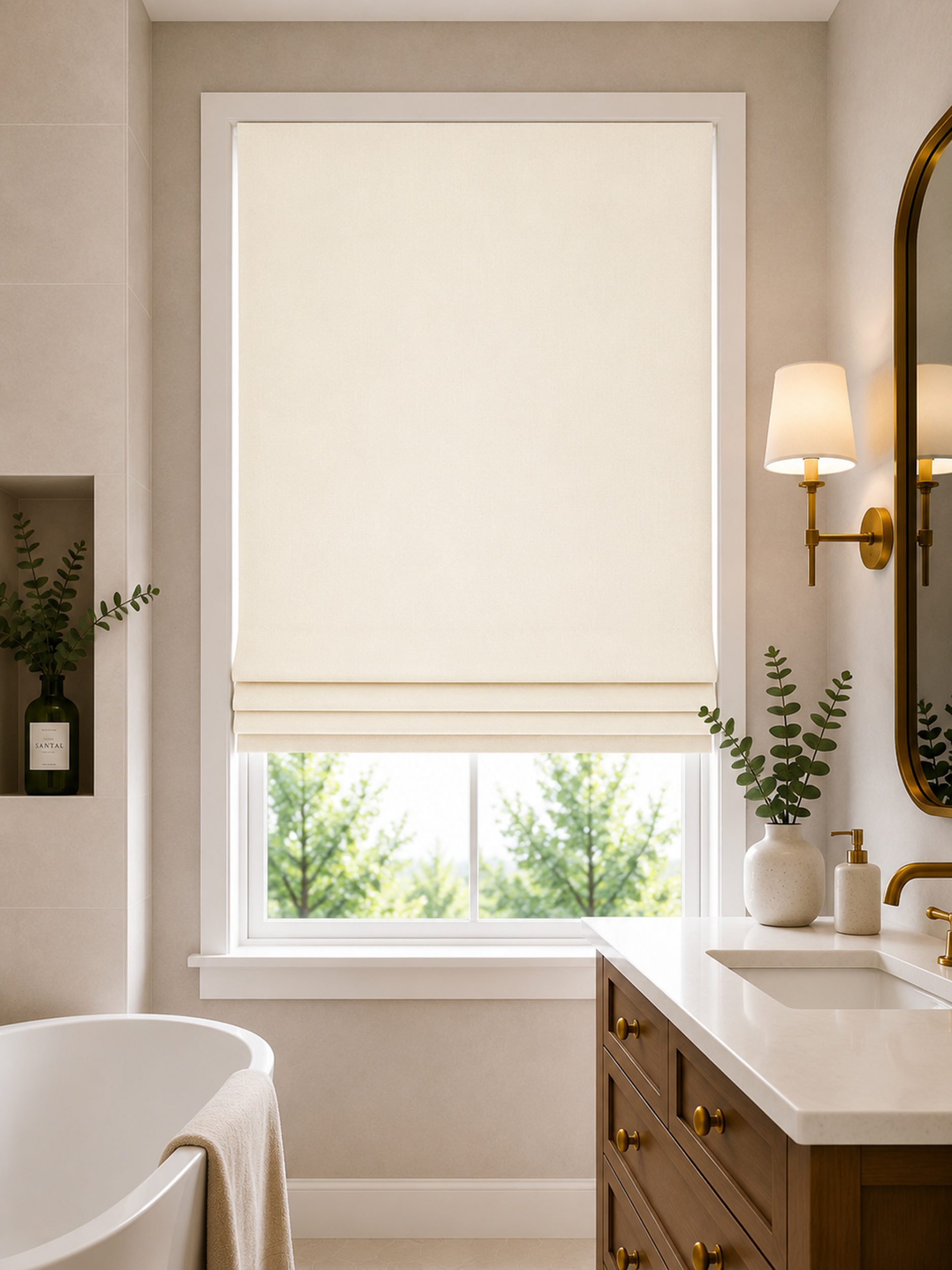 Chicory Roman Blind
