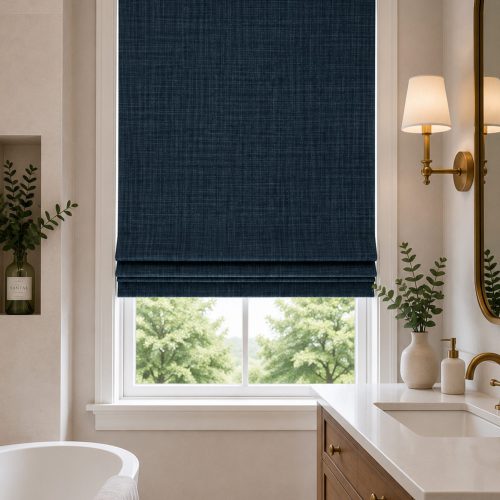 Dune Indigo Roman Blind