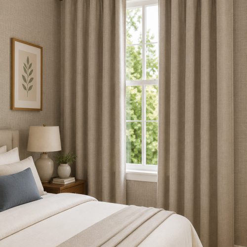 Highland Plain Flax Curtain