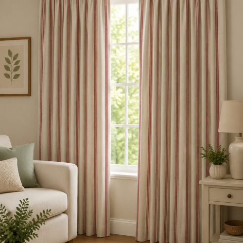 Hopsack Stripe Peony