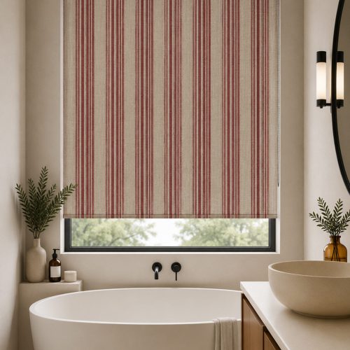 Jura Stripe Peony Roller Blind