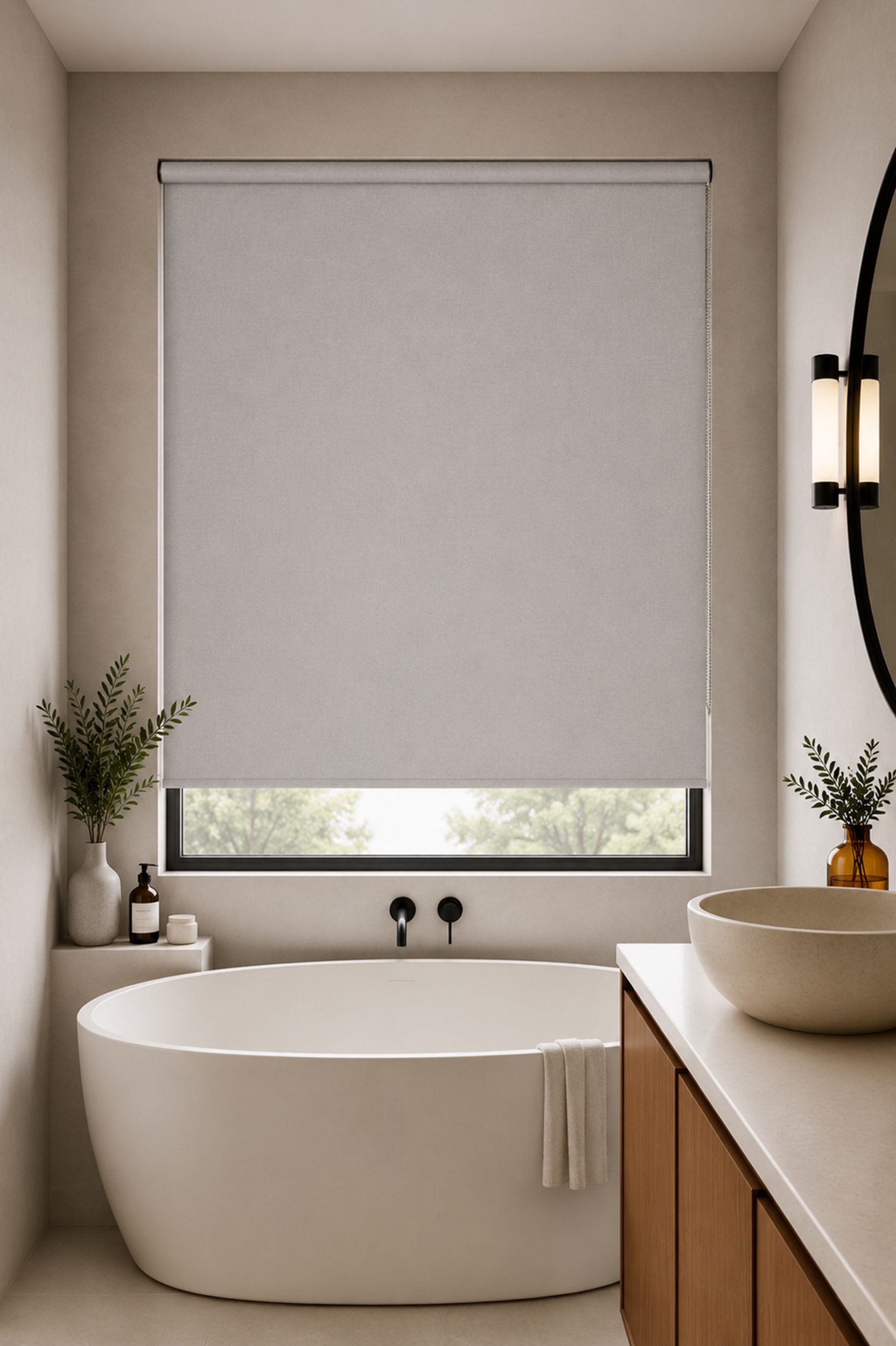 Linara Grey Mist Roller Blind