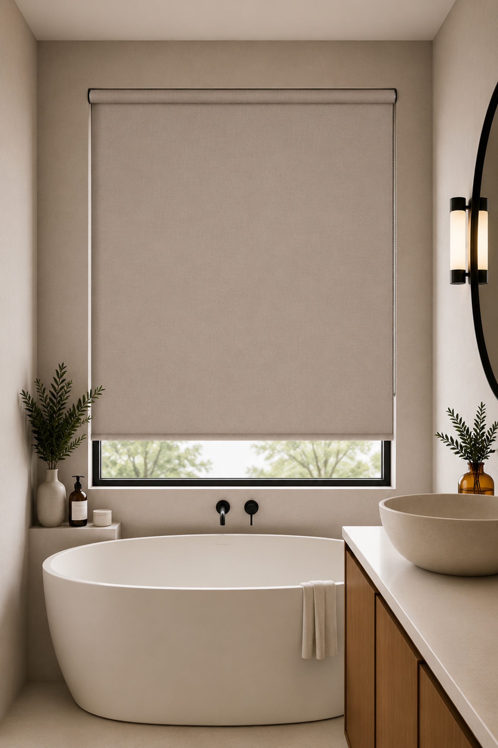 Linara Nougat Roller Blind