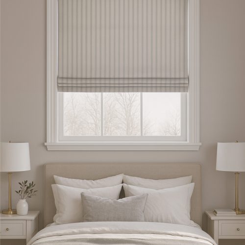 Atlanta Grey Roman Blind