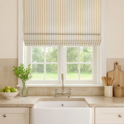 Atlanta Ochre Roman Blind