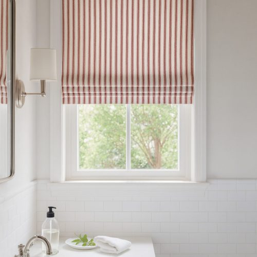 Atlanta Red Roman Blind