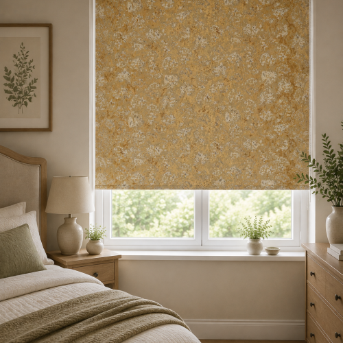 Aconite Gold-Taupe Roller Blind