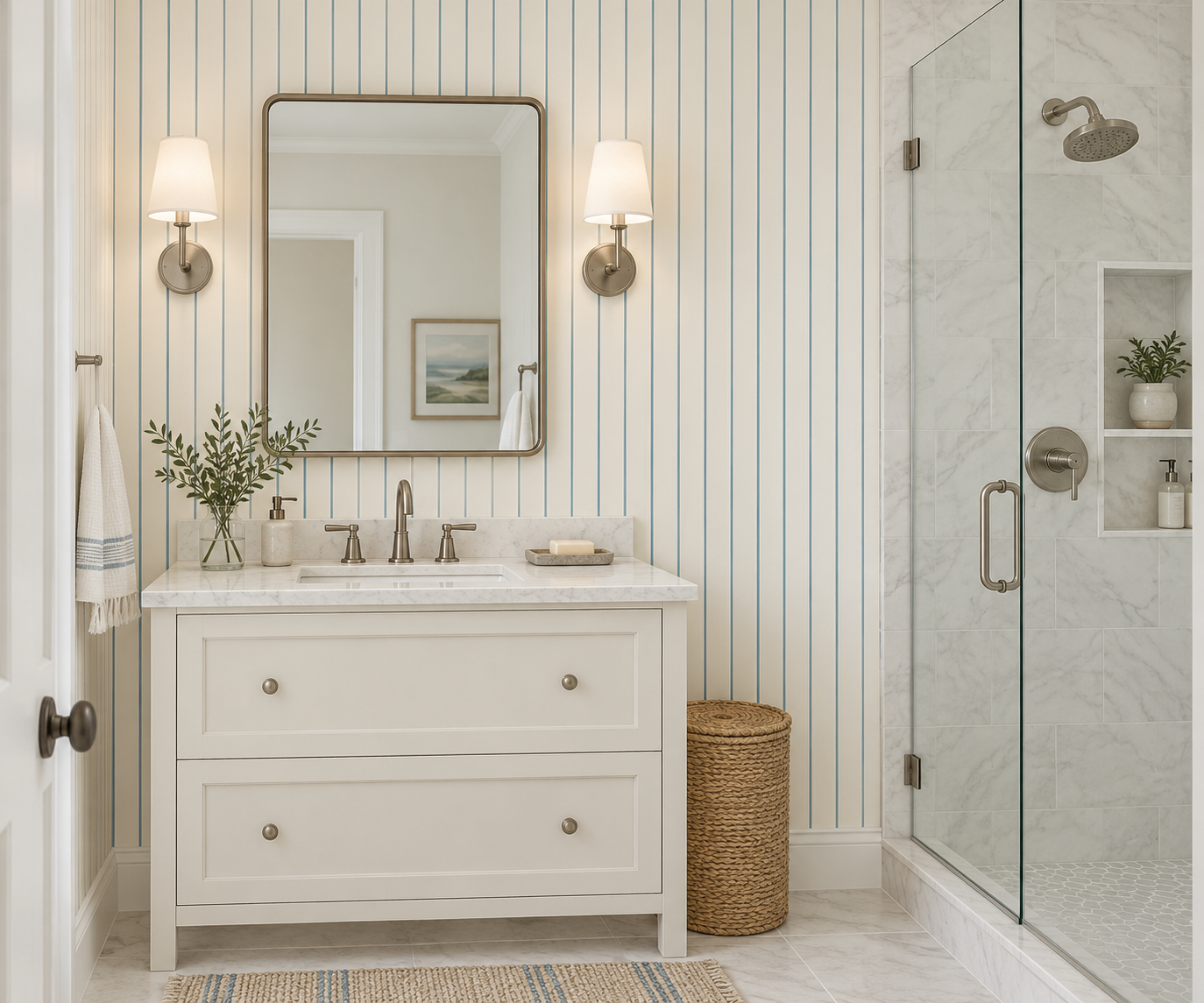 Alma Wallcovering Boathouse Blue