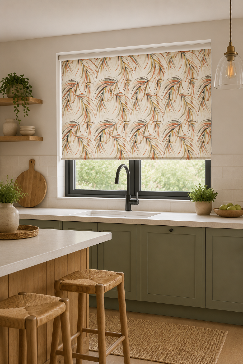 Alvaro Harissa-Jute-Jet Roller Blind