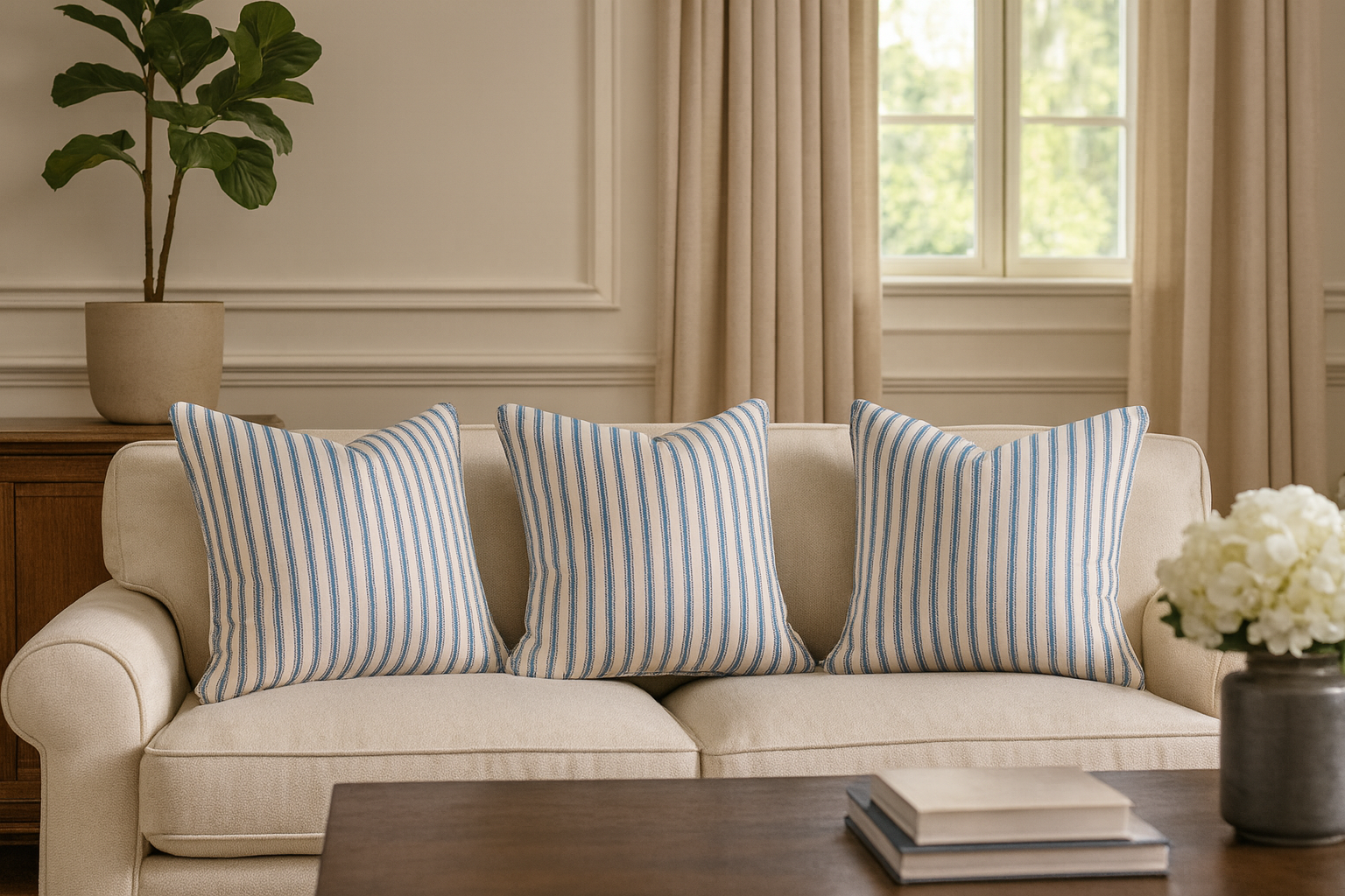 Atlanta Indigo Cushion