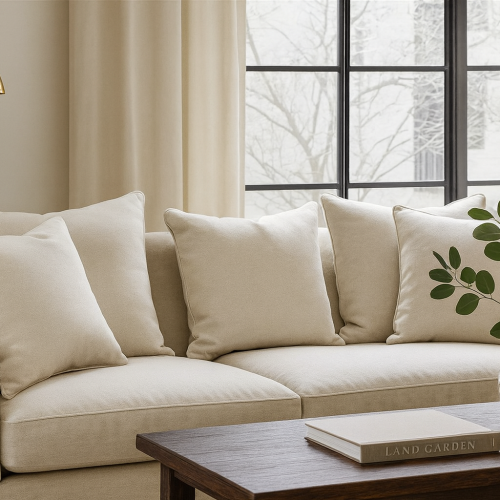 Atlanta Plain Natural Cushion