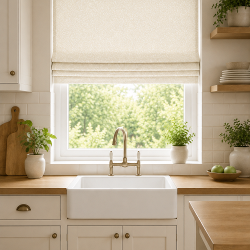 Atoll Diffused Light-First Light Roman Blind
