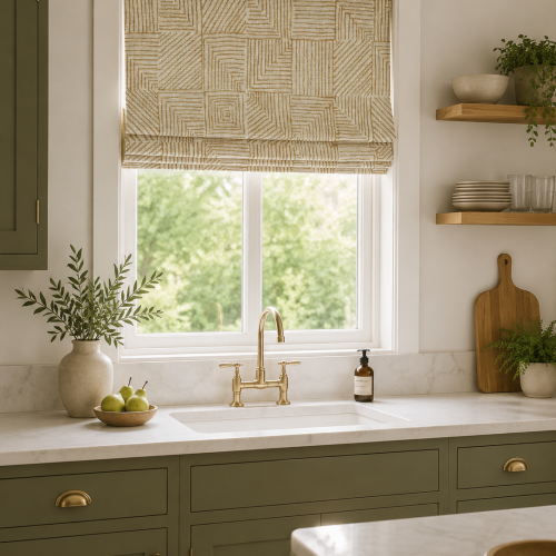 Bark Autumn Roman Blind