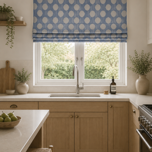 Beehive Denim Roman Blind