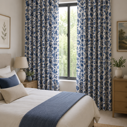 Birdsong Delphinium Curtain
