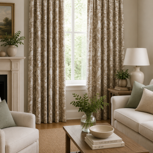 Birdsong Ivory Curtain