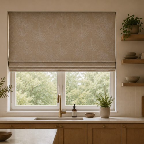 Brooklyn Natural Roman Blind