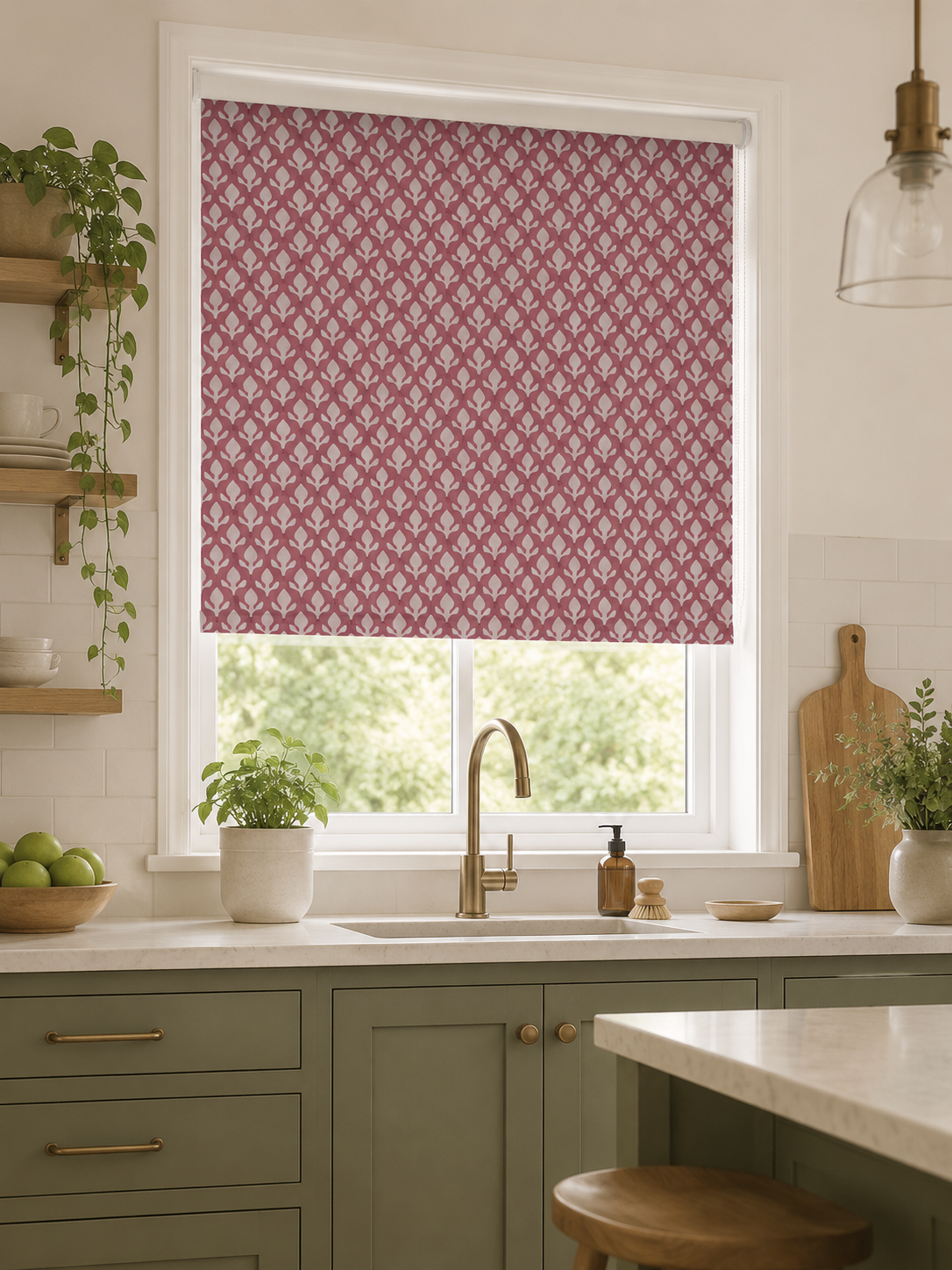 Bud Pink Roller Blind