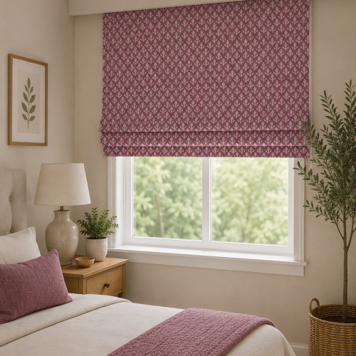 Bud Pink Roman Blind