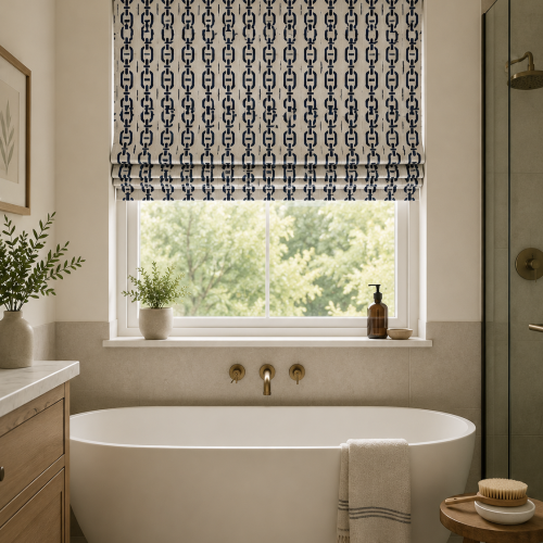 Burlington Navy Roman Blind