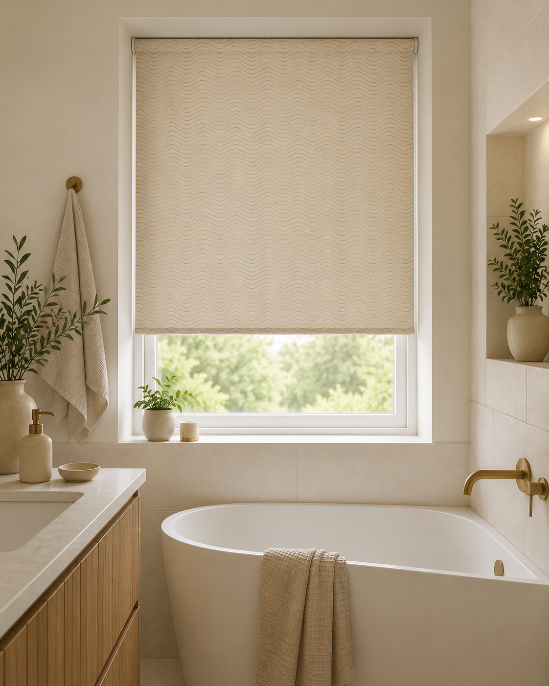 Canalasso Almond Roller Blind