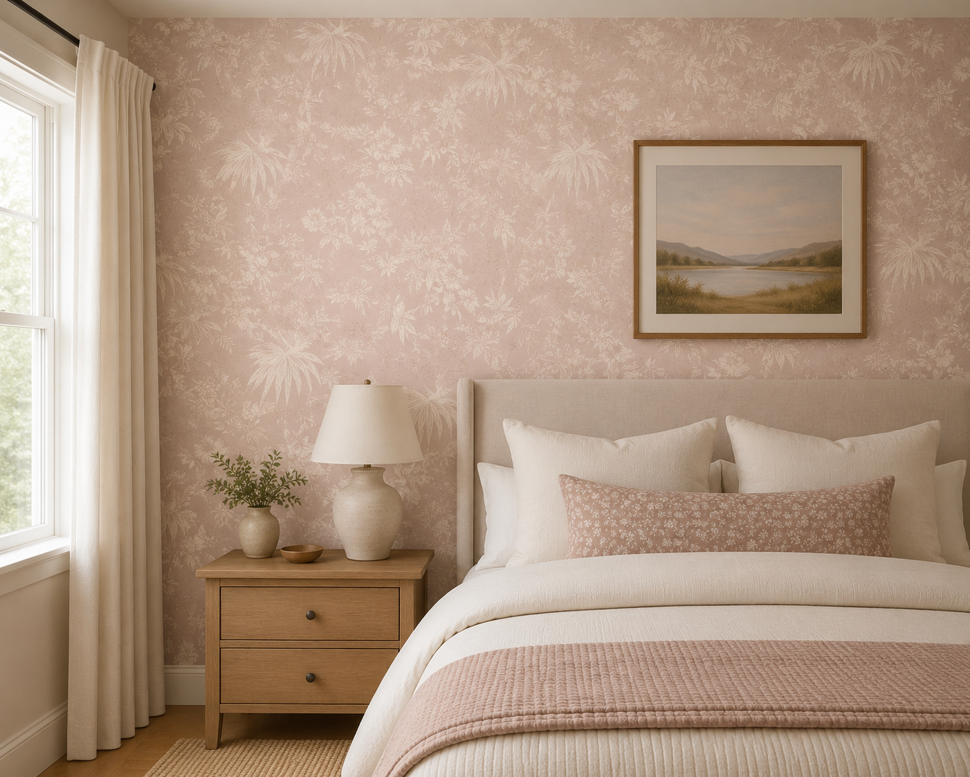 Chiya Wallcovering Wild Rose