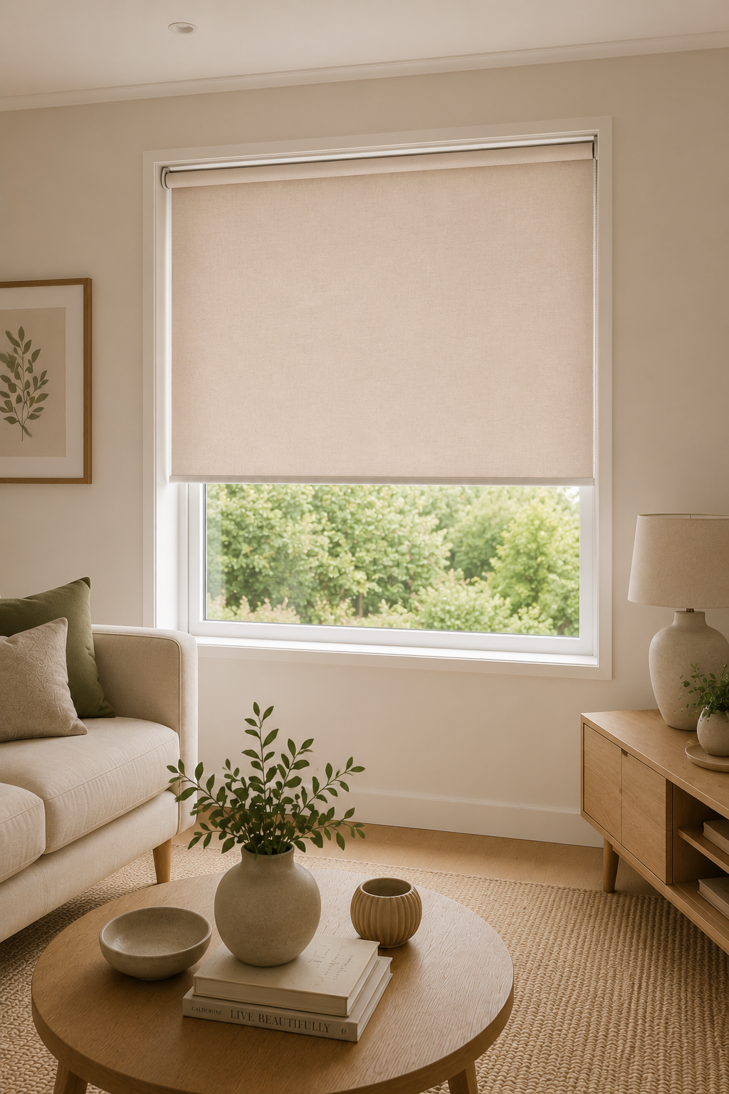Columbus Ivory Roller Blind
