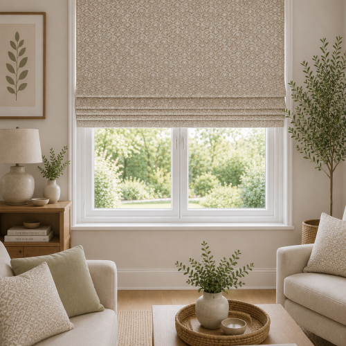 Daisy Stone Roman Blind
