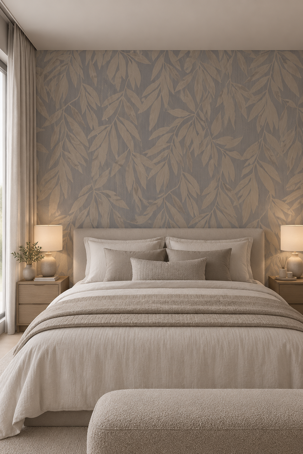Delphie Wallcovering Ash