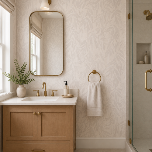 Delphie Wallcovering Egret