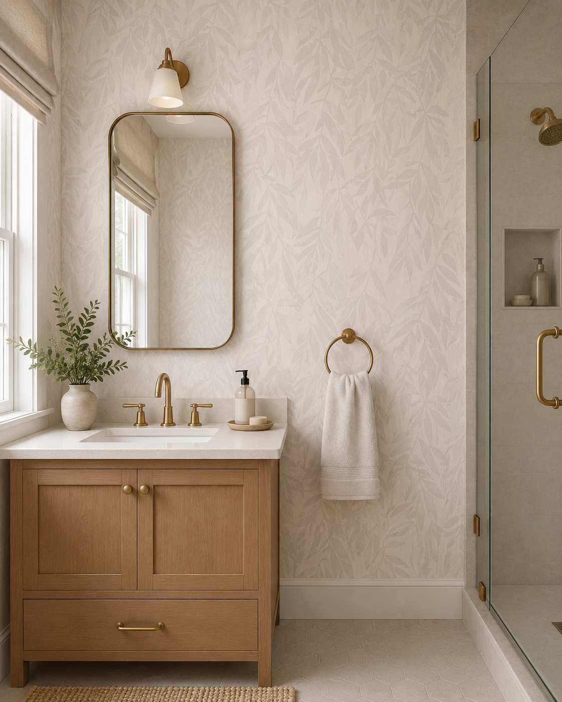 Delphie Wallcovering Egret