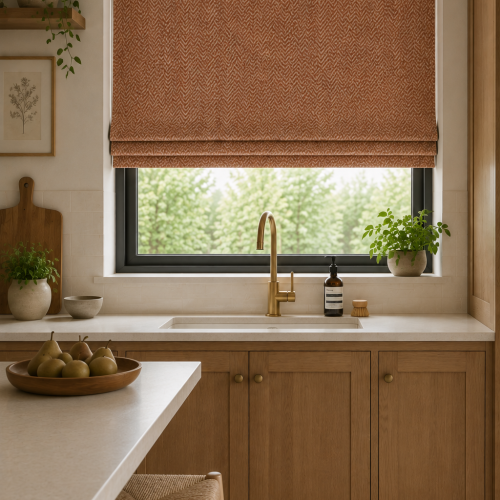 Delphini Amaretti Roman Blind