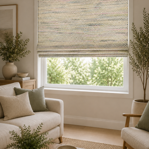Delphini Shell Roman Blind