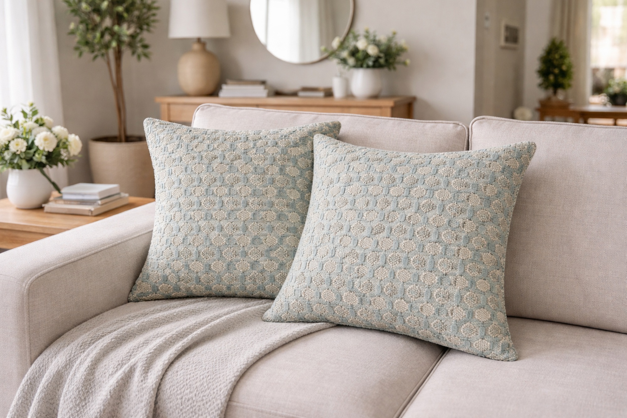 Dorset Teal Cushions