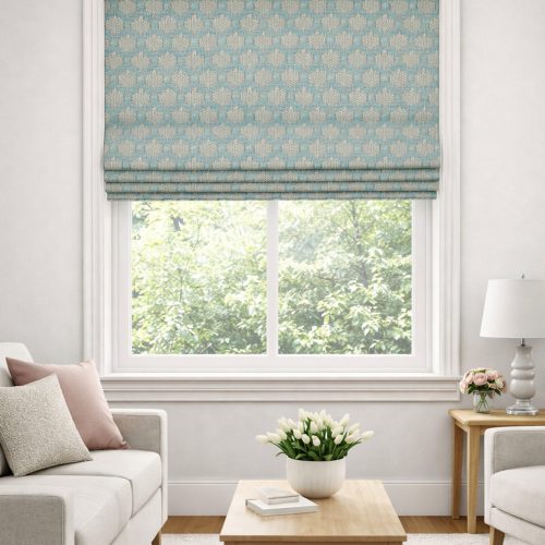 Dorset Teal Roman Blind
