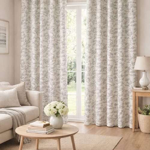 Ferndown Charcoal Curtain