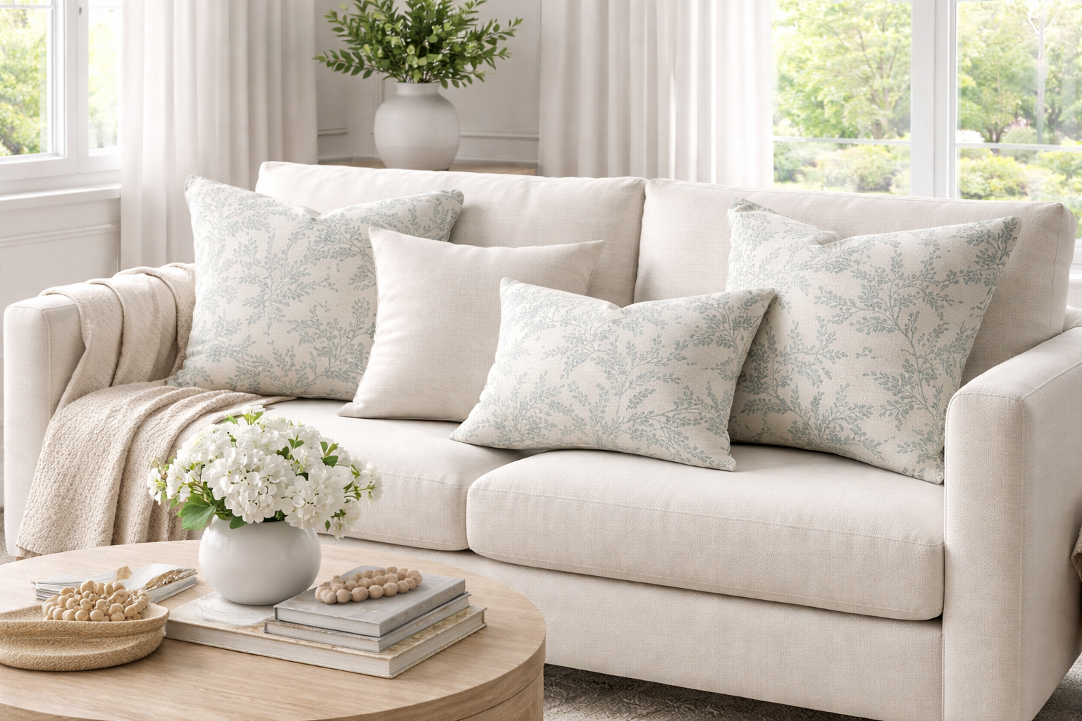 Ferndown Teal Cushion