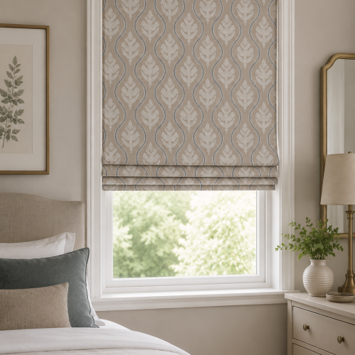 Fig Stone Roman Blind